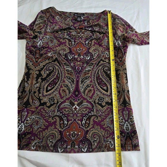 INC Womens Keyhole Neckline Pullover Blouse Large - Picture 9 of 14